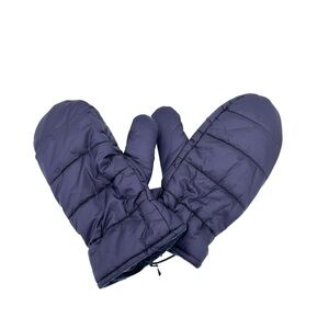 Reitmans Women’s Navy Blue Quilted Adjustable Puffer Mittens L/XL